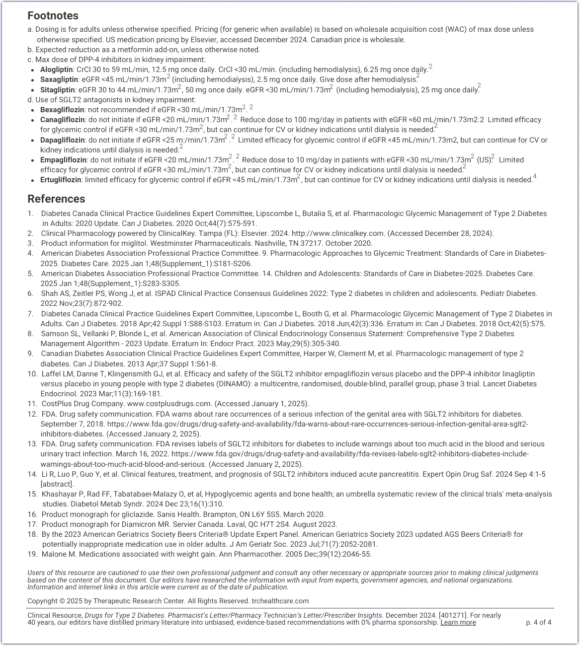 Drugs for Type 2 Diabetes Pg 4